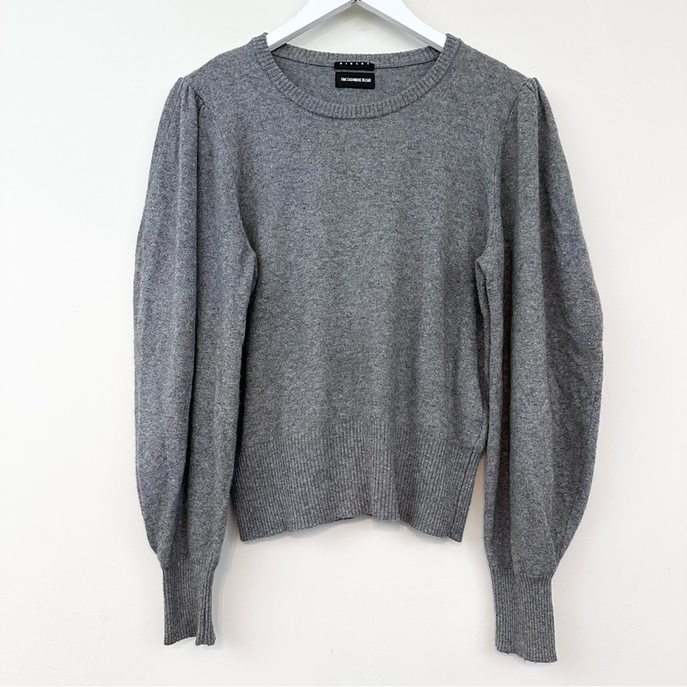 Sisley Pleated Puff Cashmere Blend Sweater